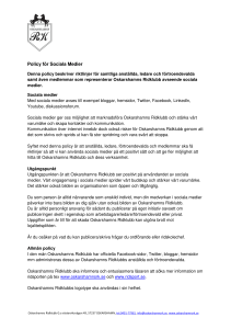 Policy för Sociala Medier