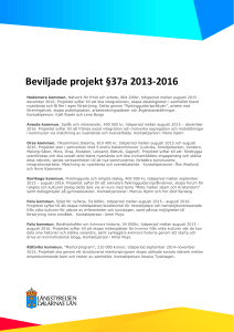 37a Beviljade projekt 2013