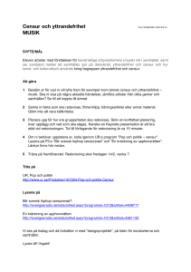 Censur och yttrandefrihet