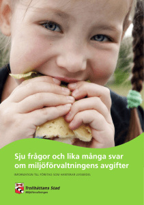 Sju frågor och lika många svar om miljöförvaltningens avgifter