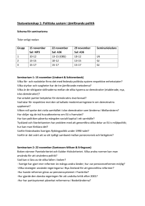 Statsvetenskap 1: Politiska system i jämförande politik