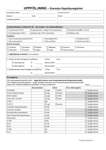 UPPFÖLJNING – Svenska Hypofysregistret