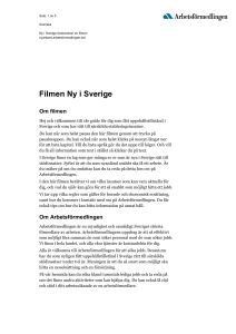 Filmen Ny i Sverige - Nyanländ till Arbetsförmedlingen