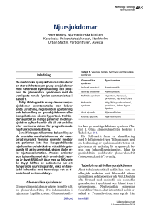 Njursjukdomar – Läkemedelsboken 2014