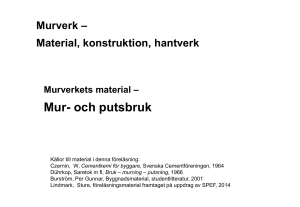 Mur- och putsbruk