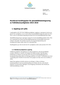 Folkhälsomyndighetens plan för jämställdhetsintegrering 2015-2018