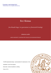 Ett i Kristus - Lund University Publications