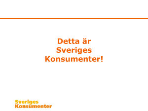 Vad vi är - Sveriges Konsumenter