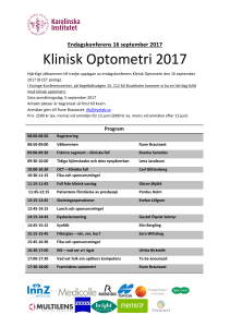 Klinisk Optometri Endagskonferens 2017 V23 RB170508