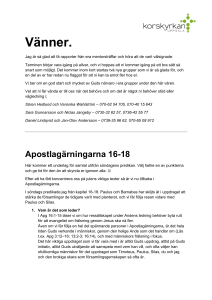 Vänner. - Korskyrkan Uppsala