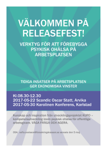 välkommen på releasefest!