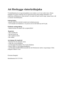 Vinterkräksjukan - Eriksbergsskolan