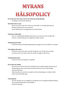 Myrans hälsopolicy