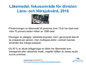 Läkemedel, fokusområde för division Läns