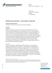 Påstått konkurrensproblem – leveransvägran av