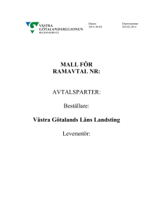 Mall för ramavtal