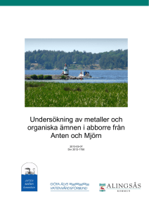 Undersökning av metaller och organiska ämnen