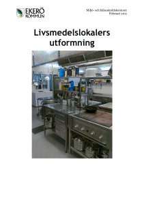 Livsmedelslokalers utformning