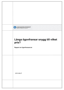Rapport om ögonfransserum