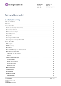 Förvara läkemedel