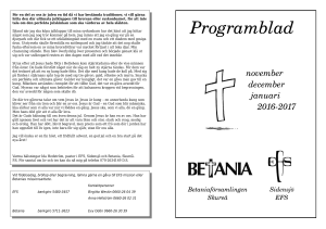 Sidensjö EFS programblad för