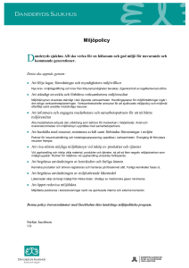 Miljöpolicy för Danderyds sjukhus
