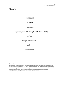 Bilaga 1 - Förlaga till avtal