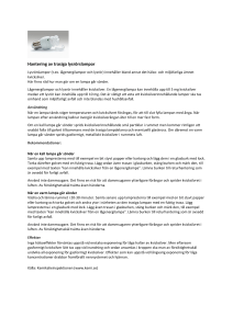 Hantering av trasiga lysrörslampor