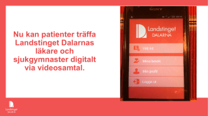 Digital vårdcentral - Landstinget Dalarna
