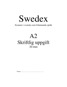 Skriftlig uppgift - Folkuniversitetet