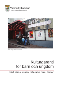 Kulturgaranti för barn och ungdom