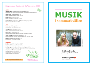 i sommarkvällen - Carolina och Olof Tholander
