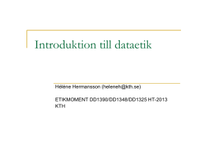 F1 Introduktion till dataetik