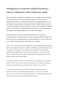 Kartläggning av proteiners spatiala fördelning i cellerna