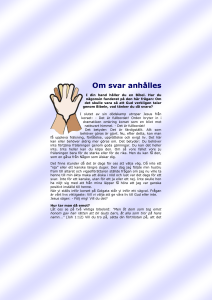 Om svar anhålles