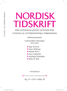 Nordisk Tidskrift 2E/15 (pdf 572 KB)