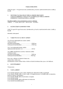 Zoletil 50 mg/ml + 50 mg/ml kuiva-aine, kylmäkuivattu, ja liuotin