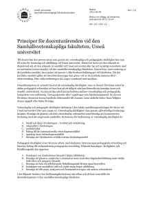 Grunddokument 2 - Samhällsvetenskaplig fakultet