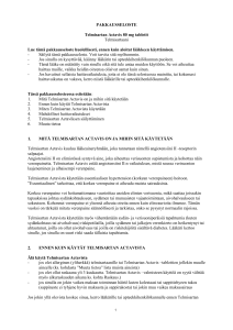 PAKKAUSSELOSTE Telmisartan Actavis 80 mg tabletit