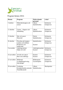 Program – föreläsningar Ht 2016