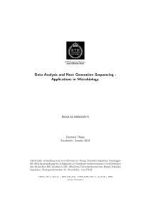 Data Analysis and Next Generation Sequencing