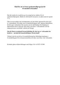 Egenkontrollprogram