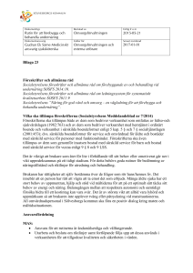 Bilaga 23 Föreskrifter och allmänna råd Socialstyrelsens föreskrifter