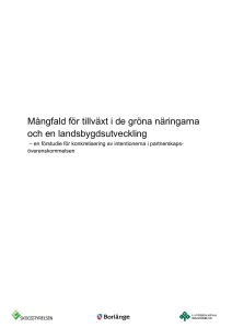 Mångfald för tillväxt i de gröna näringarna