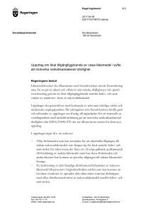 Uppdrag om ökat tillgängliggörande av vissa läkemedel i syfte att