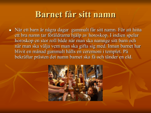 Barnet får sitt namn
