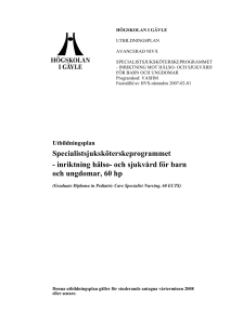 1 Övergripande uppläggning