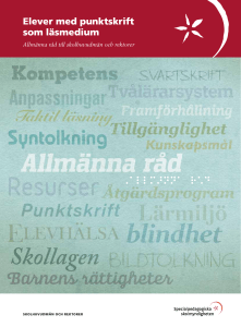 Elever med punktskrift som läsmedium, SPSM