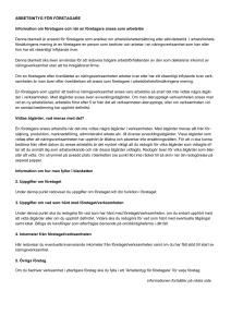 ARBETSINTYG FÖR FÖRETAGARE Information om företagare och