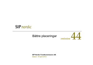 Bättre placeringar